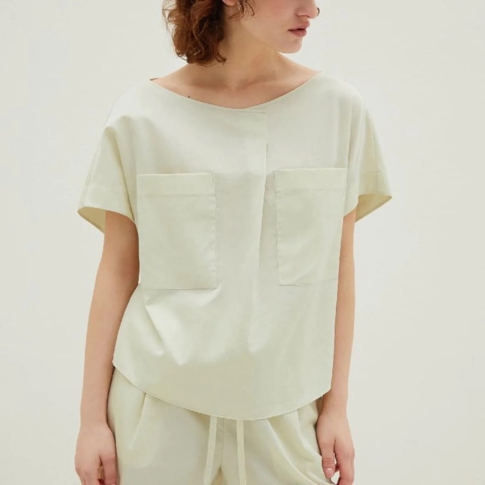 Neiwai Cozy Cotton Pleated Shirt